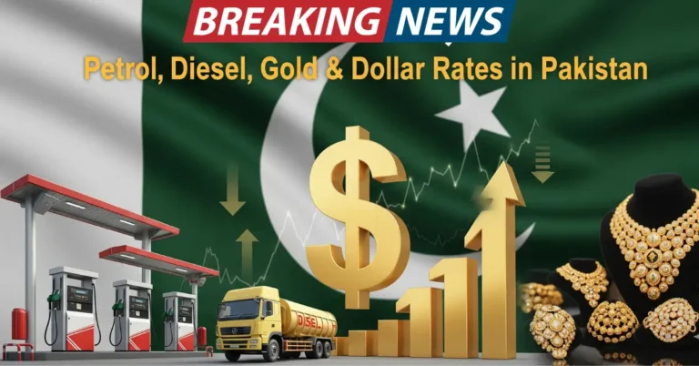 Petrol, Diesel, Gold, and Dollar Rates in Pakistan