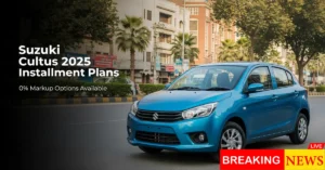 Suzuki Cultus 2025 Installment Plans Affordable Ownership Options in Pakistan
